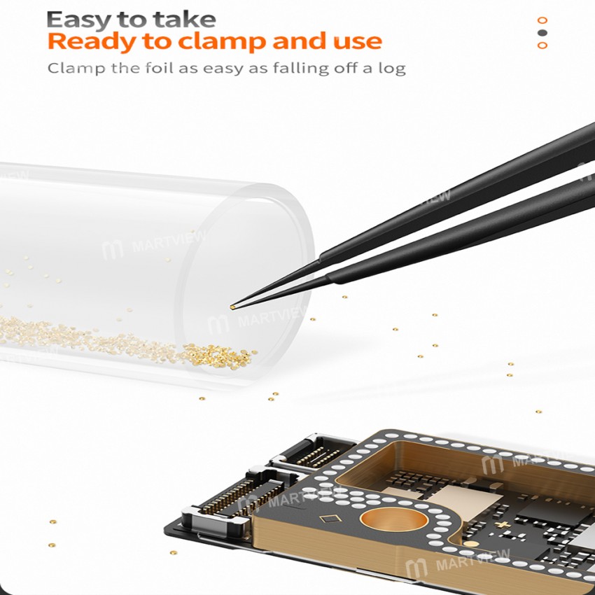 Qianli iAtlas 24k Explosion Proof Gold-plated Foil Gasket for Phone Motherboard Reballing Repair