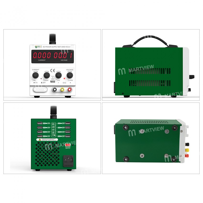 BEST BST-305D 30V 5A Adjustable Switching LED Power Supply With USB Ports