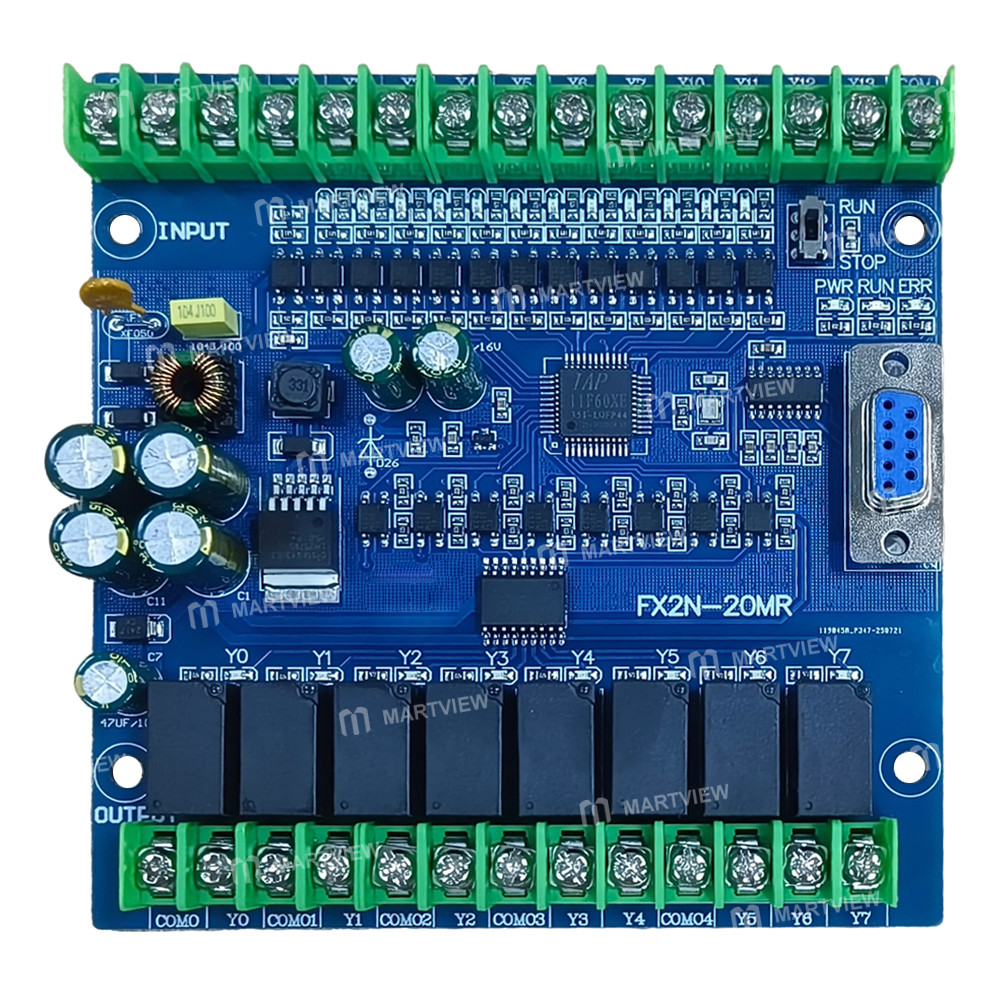 FX2N-20MR 12-Input 8-Output 24V / 5A Programmable Logic PLC Industrial Control Board