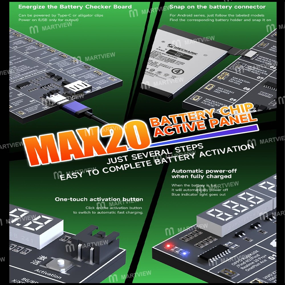 mechanic max20-42v-low-voltage-output-battery-chip-activation-board-for-iphone-8-16pm-most-android-5
