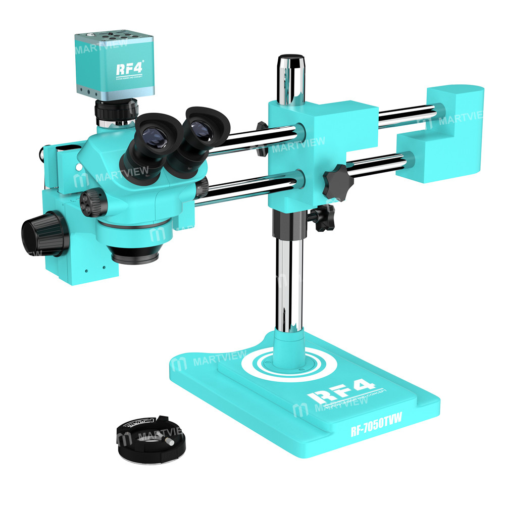 rf4 rf-7050tvw4kc1pro-binocular-stereo-zoom-industrial-microscope-with-4k-ultra-hd-camera-4