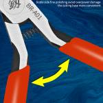 B&R BR-A01 Industrial Grade Ultra-hard and Ultra-thin Carbon Steel Bevelled Pliers