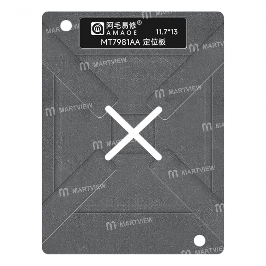amaoe 020mm-mt7981aa-cpu-router-chip-bga-reballing-stencil-platform-set-3