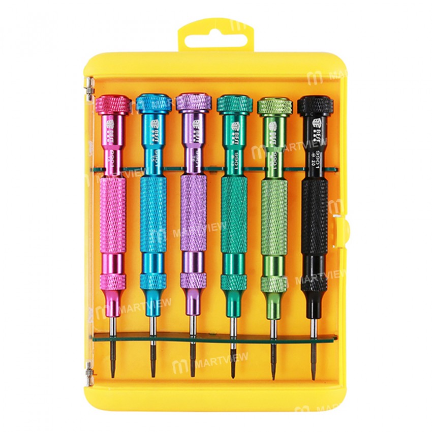 BST-9901S 6-in-1 S2 Steel Torque Screwdriver Set for Mobile Phone Disassemble Repair