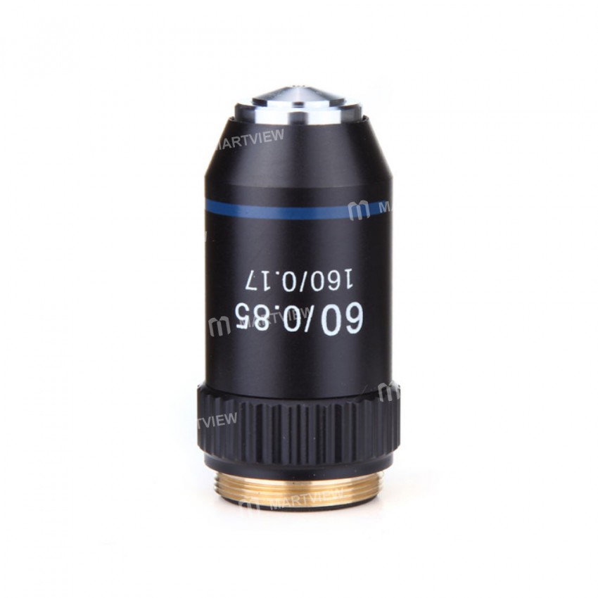 4X 10X 20X 40X 60X 100X High Quality Biological Microscope Objectives Achromatic lens - Black