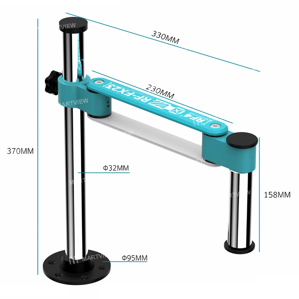rf4 rf-fx23-360-universal-metal-swing-arm-liftable-fixed-stand-for-most-microscopes-5