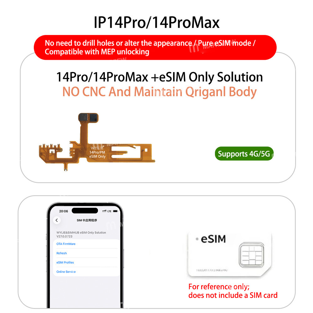 wylie esim-only-solution-no-cnc-maintains-original-body-for-us-version-iphone-14-pro-14pro-max-4