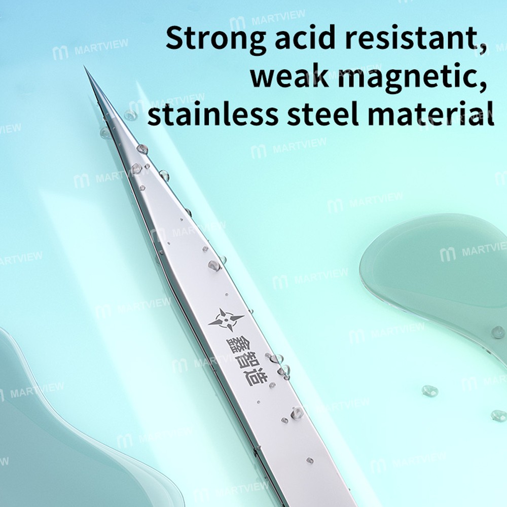 xzz ss-ta-weak-magnetic-stainless-steel-super-hard-special-point-tweezers-7