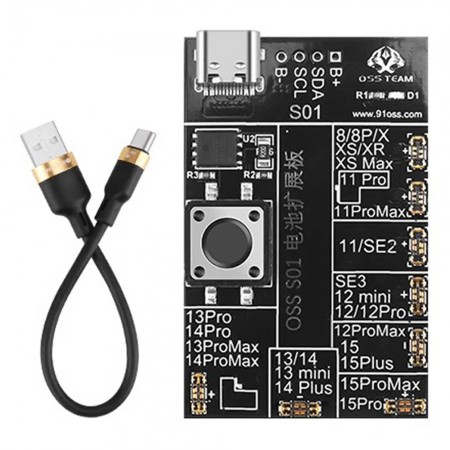 OSS S01 Battery Cycling Activation Test Expansion Board Suitable for iPhone 8 to 15Pro Max