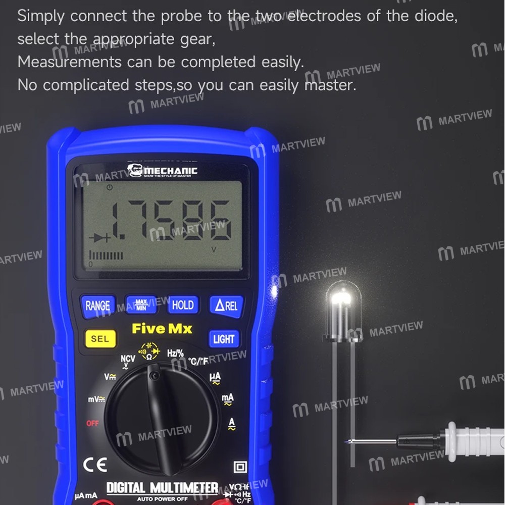mechanic five-mx-fully-auto-intelligent-digital-display-multimeter-with-english-speech-broadcast-6