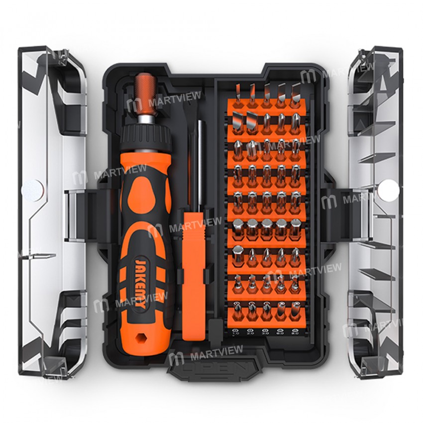 JAKEMY JM-6124 48-in-1 Multifunctional Precision Labor-saving Ratchet Handle Screwdriver Set