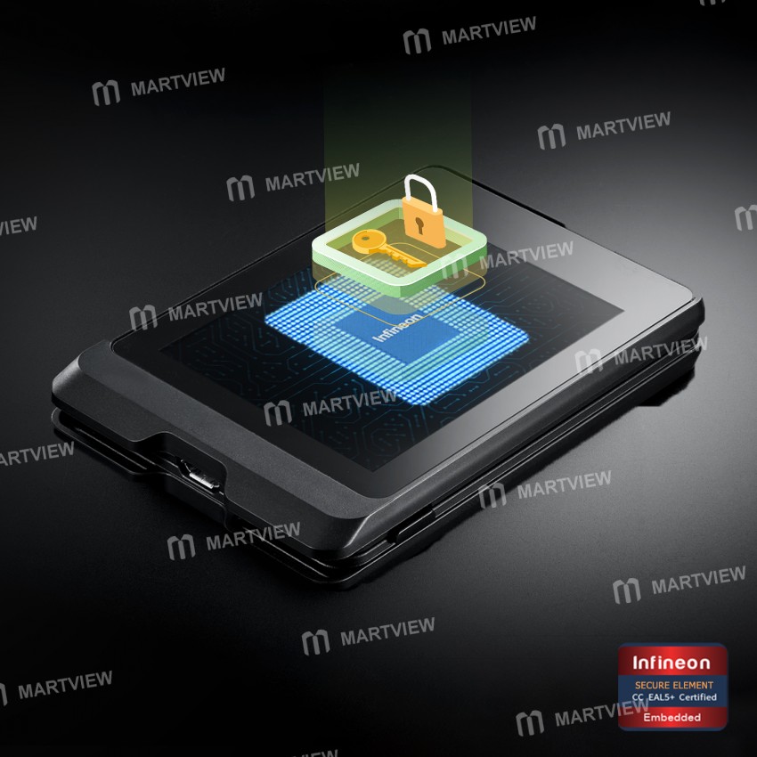 SecuX W10 Crypto Hardware Wallet - Infineon CCEAL5+ Secure Element- Malaysia
