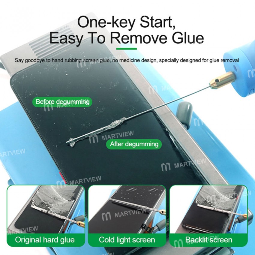 Relife RL-056D Intelligent Cutting / Degumming Polishing Machine for Phone LCD Screen Repair