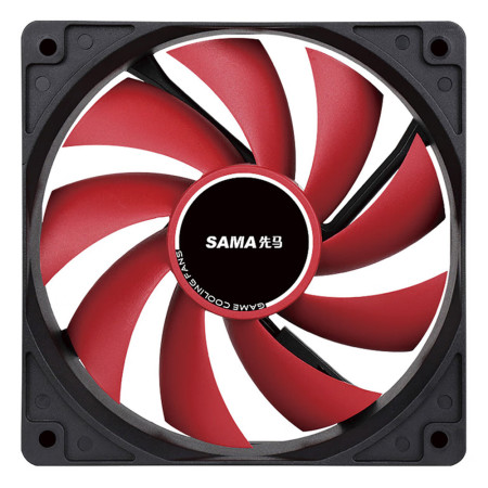 SAMA Gaming Storm 12CM Dual Interface 9-Blade No-Light Case Cooling Fan