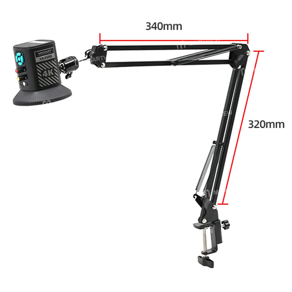 yaxun yx-2509-sony-829mp-cmos-sensor-measurement-4k-electron-microscope-with-universal-stand-8