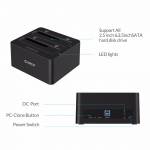 Orico 6629US3-C 2.5 / 3.5-inch SATA to USB 3.0 Double-bay Hard Drive Docking Station with Offline Cl