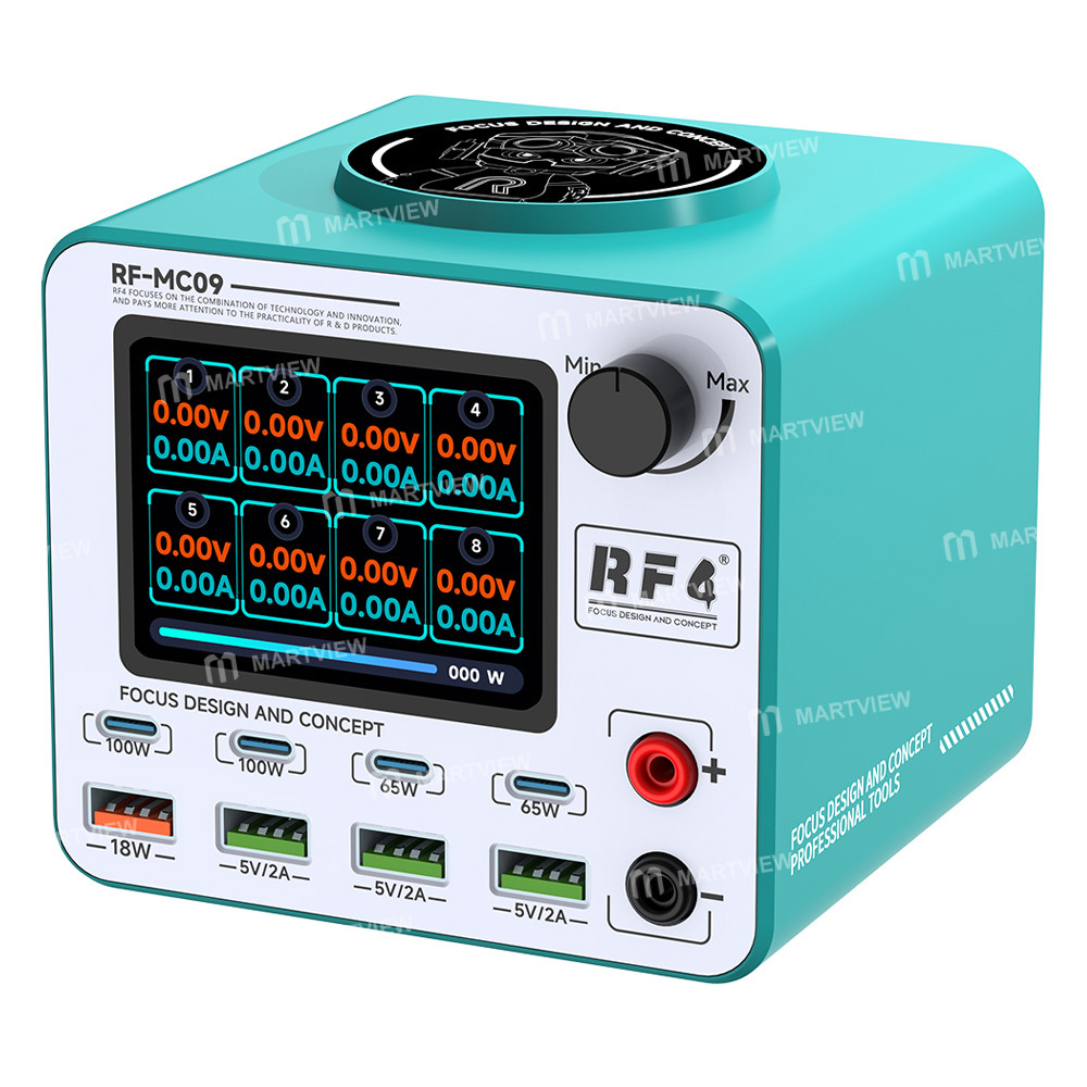 rf4 rf-mc09-desktop-multi-port-dc-power-supply-station-supports-qc5-pd30-wireless-charging-1