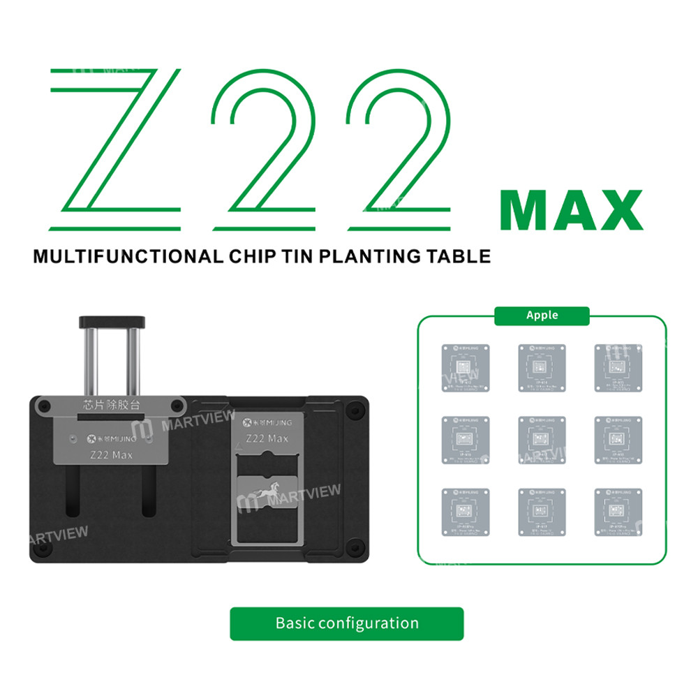 mijing z22max-cpu-chip-tin-planting-bga-reballing-stencil-platform-for-iphone-11-17pm-android-7