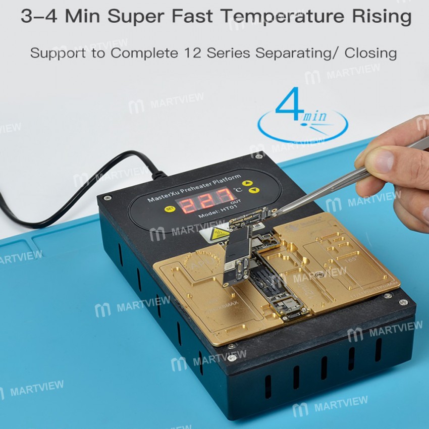 MasterXu HT01 Heating Platform for iPhone X to 12 Pro Max Middle Layer Board Repair