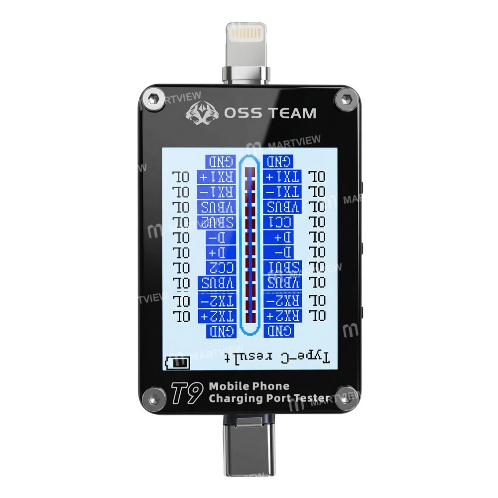 oss t9-smart-hd-display-lightning-type-c-tail-plug-tester-for-apple--android-phones-1