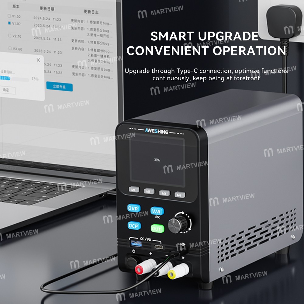 aweshine p6-32v-6a-high-precision-cnc-programmable-intelligent-dc-regulator-power-supply-5