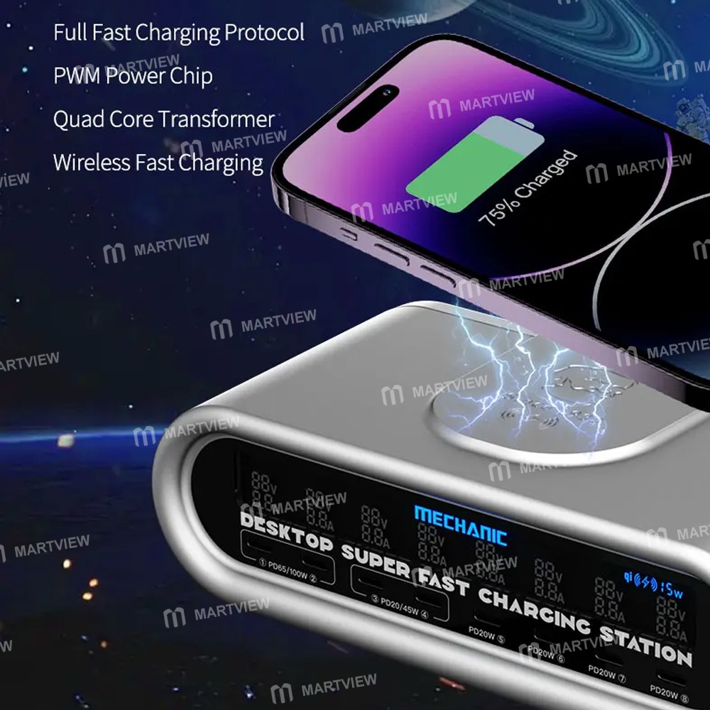 mechanic e-power-series-multiport-lcd-display-fast-charging-station-with-15w-wireless-charging-4