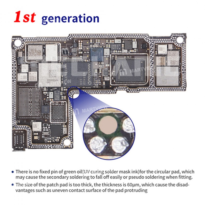 Mechanic 2nd Magic Tag Rework Pad Dots Repairing Soldering Spot