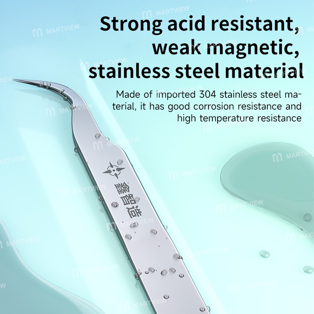 xzz ss-15-weak-magnetic-stainless-steel-super-hard-special-curve-tip-tweezers-6