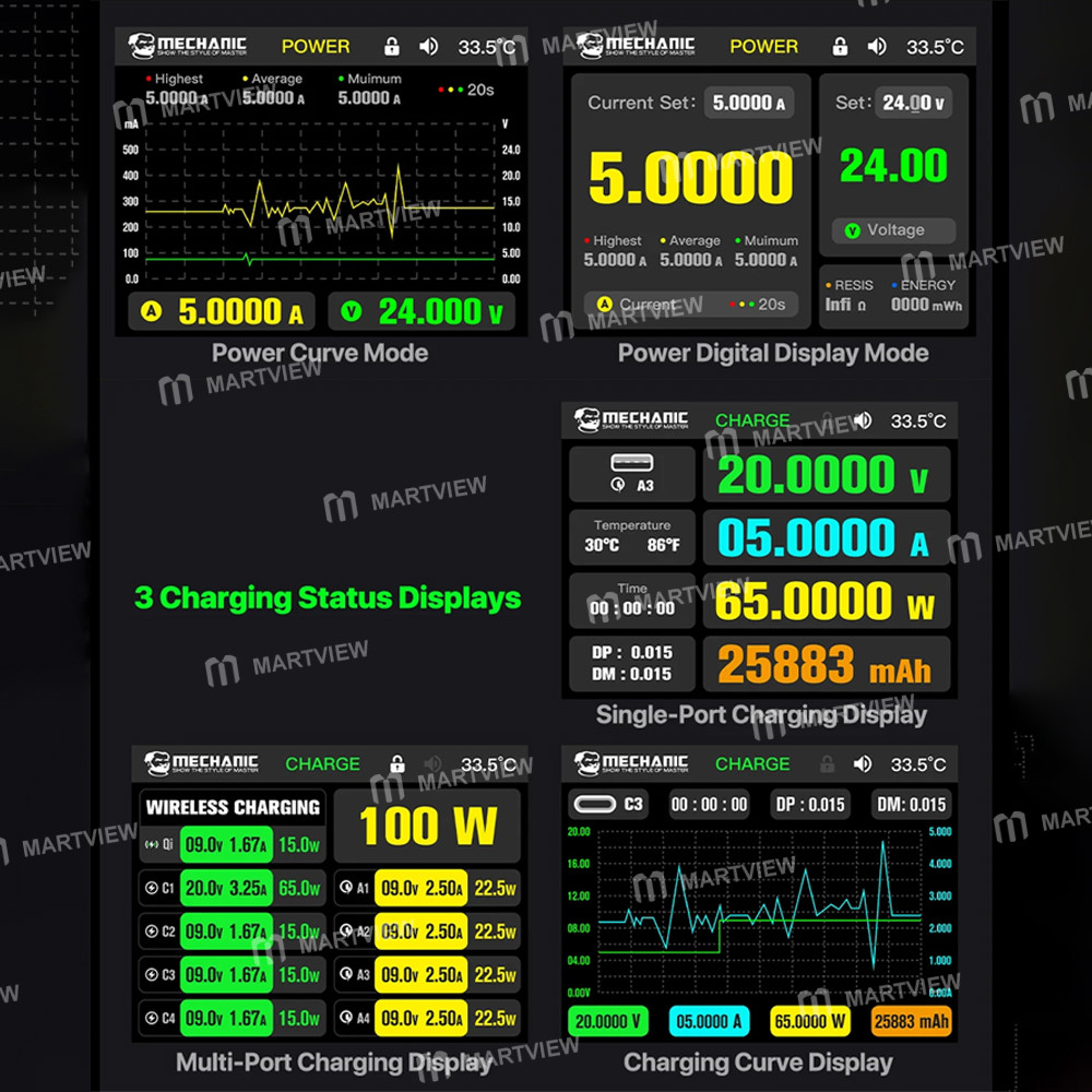 mechanic power-200-gan-desktop-fast-charging-station-supports-qc30-pd31-wireless-charging-11