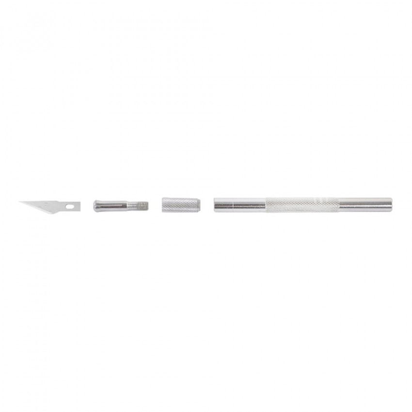 Non-Slip Metal Scalpel Knife Tools Kit Cutter with 10 Blades