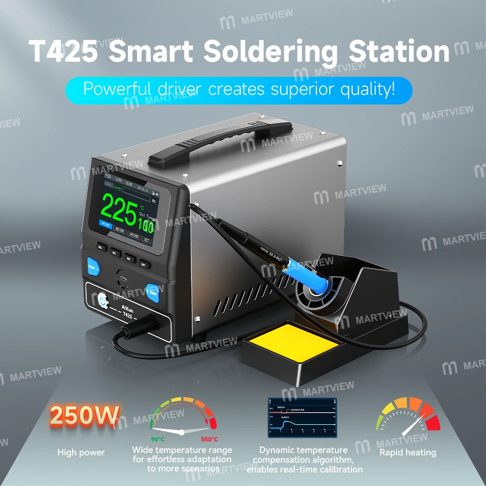 aixun t425-250w-constant-temperature-smart-digital-display-industrial-soldering-station-2