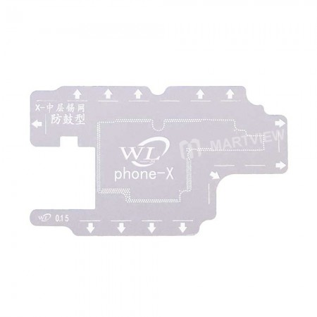 WL 0.15MM PCB Positioning Mold Steel Plate BGA Reballing Stencil for iPhone X