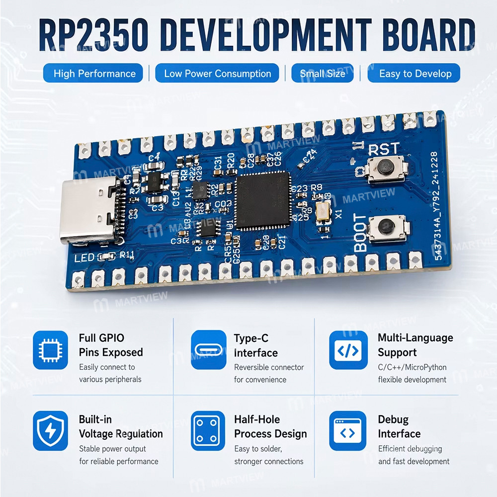 raspberry pi-pico-2-rp2350-mini-development-board-supports-c-c-micropython-arduino-7