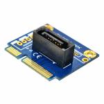 mSATA to SATA 7Pin PCI-E Upright Extension Converter Card for 2.5 / 3.5 inch HDD SSD
