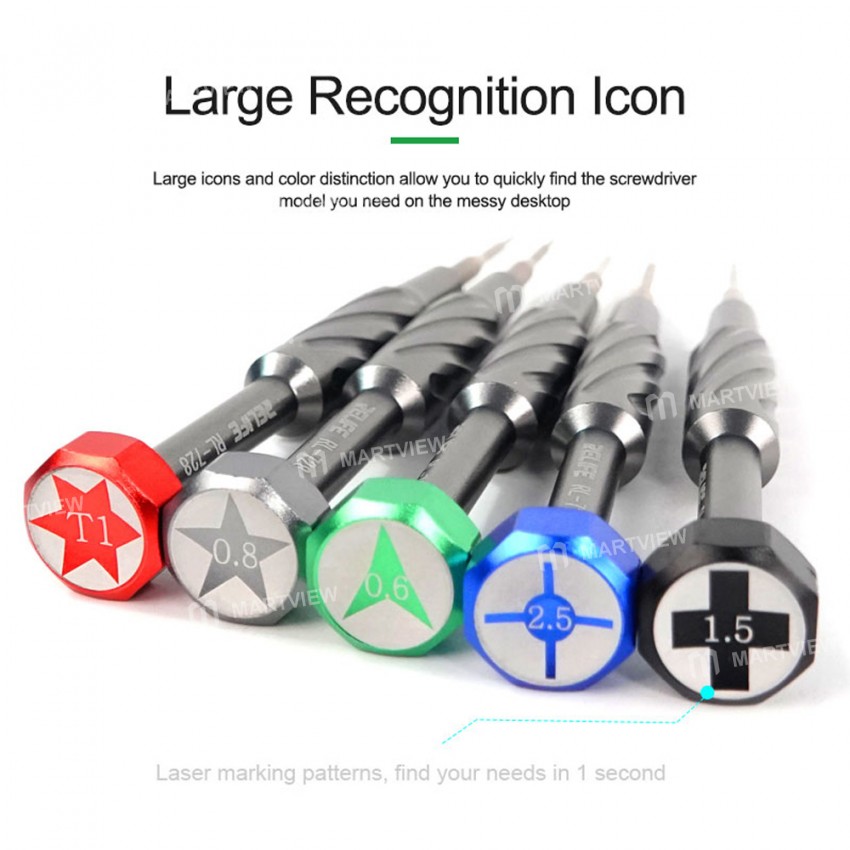 Relife RL-728 2D Strong Magnetic Extra Hard Anti-slip Screwdriver for Phone Repair