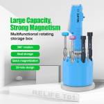relife t01-25-hole-multi-functional-360-rotation-storage-organizer-for-relife-e2-electric-screwdrive