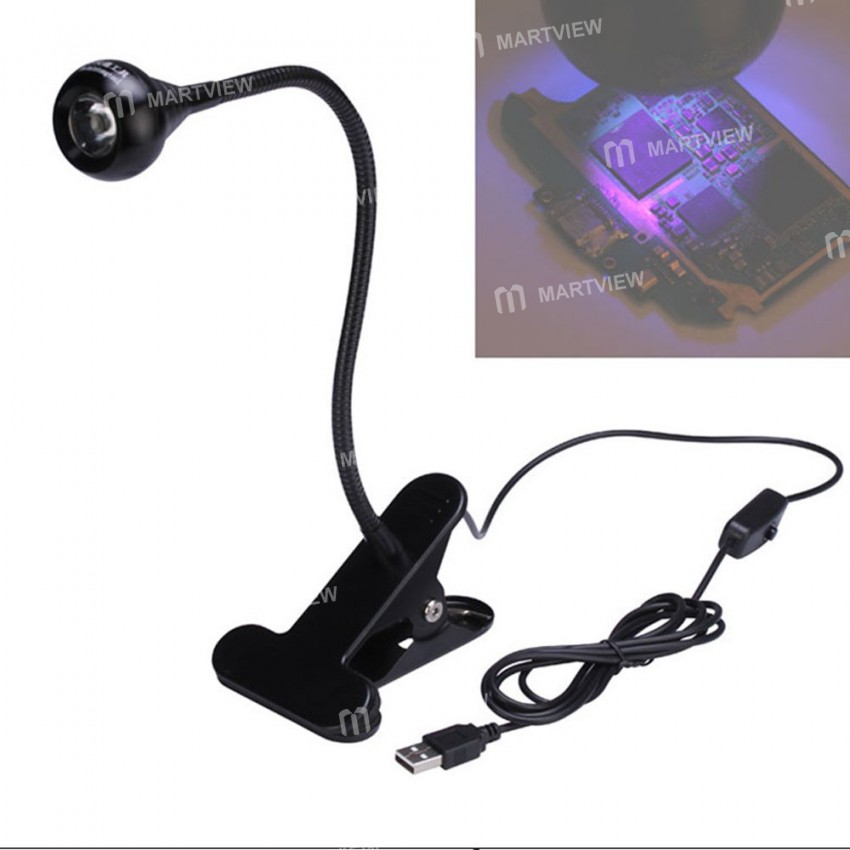 Small LED USB Ultra Violet Light Lamp Shadowless UV Glue Curing Lamp with Control Button and Fixed H