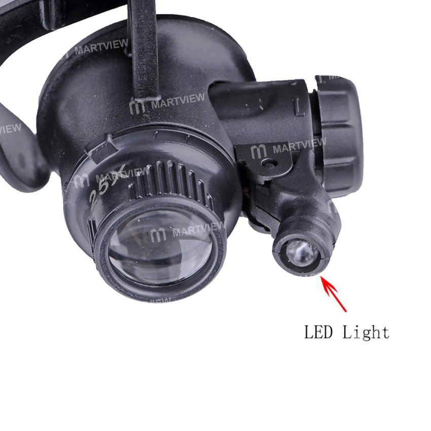 10X 15X 20X 25X Headband Magnifier With LED Light