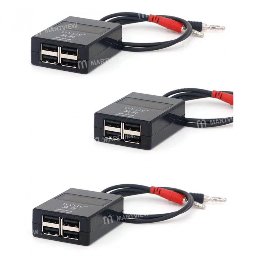 WYLIE Universal DC Power Supply Current Boot Up Test Cable for Android Phones