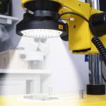 Adjustable 96 LED Microscope Ring Illuminator Lamp with Adapter with AC Power Adapter