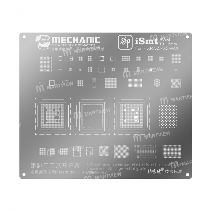 Mechanic iSmt Horn Design Universal BGA Plant Stencil Net for iPhone XR / Xs / Xs Max