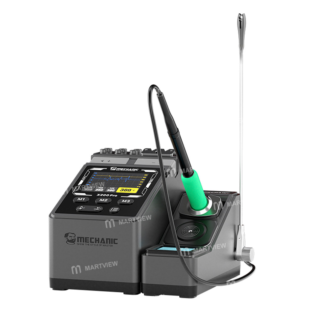 mechanic x200-pro-pen-style-smart-temperature-adjustable-single-station-precision-soldering-station-