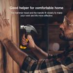 Deli 8OZ Multifunction TPR Handle Shockproof Stainless Steel Mini Claw Hammer