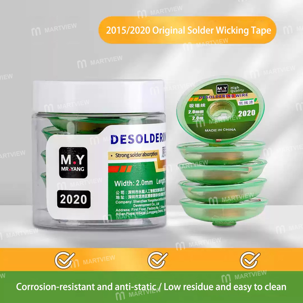mryang 2015-2020-20mm-width-high-quality-anti-static-low-residue-solder-wick-2