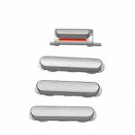 Replacement side buttons mute volume power for iPhone 6 silver