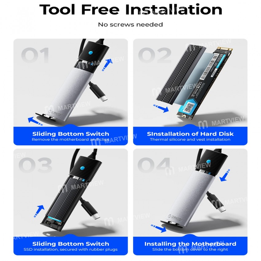 orico orctm2-g2-portable-nvme-sata-dual-protocol-tool-free-m2-ssd-enclosure-6