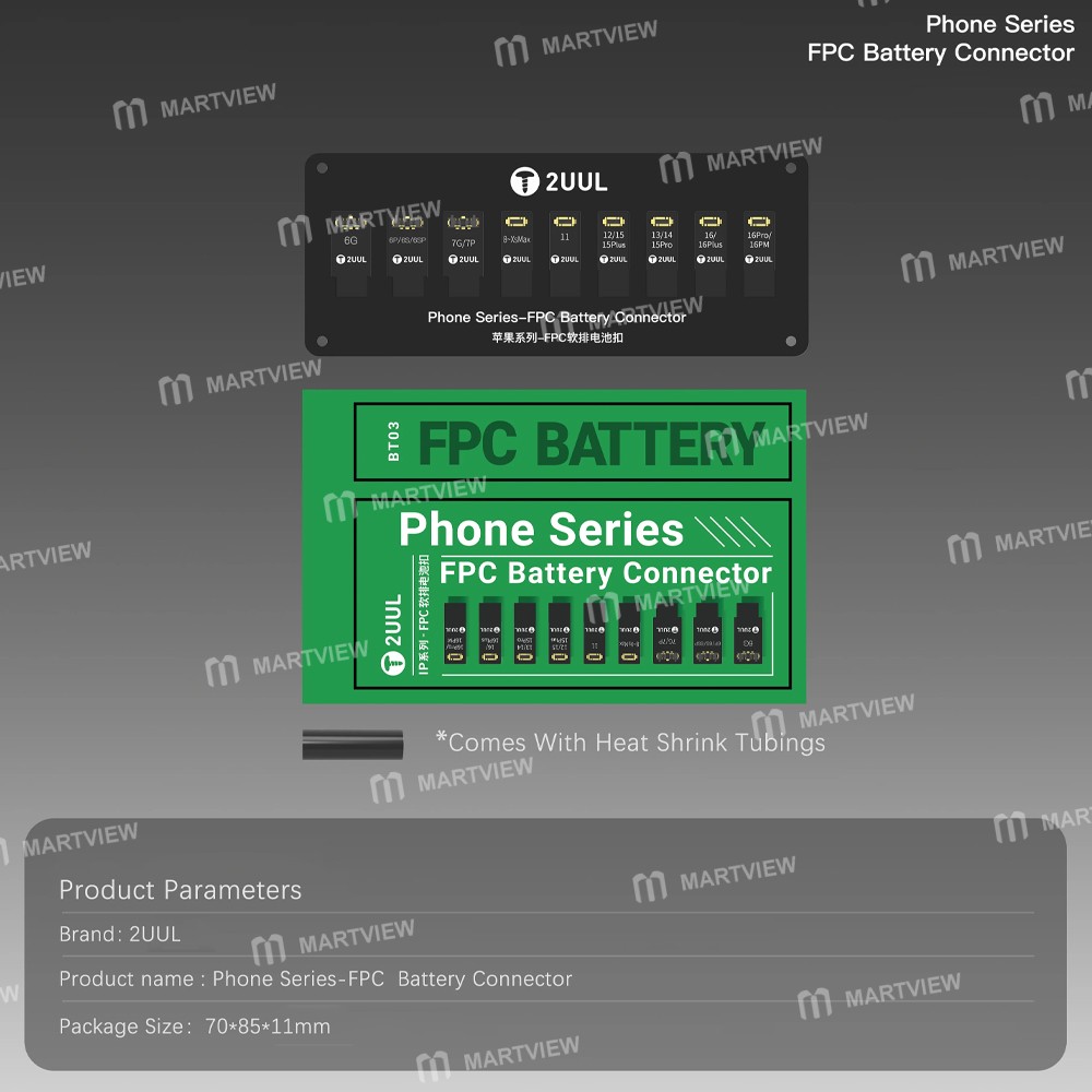 2uul bt03-fpc-battery-connector-for-iphone-6-to-16-pro-max-6