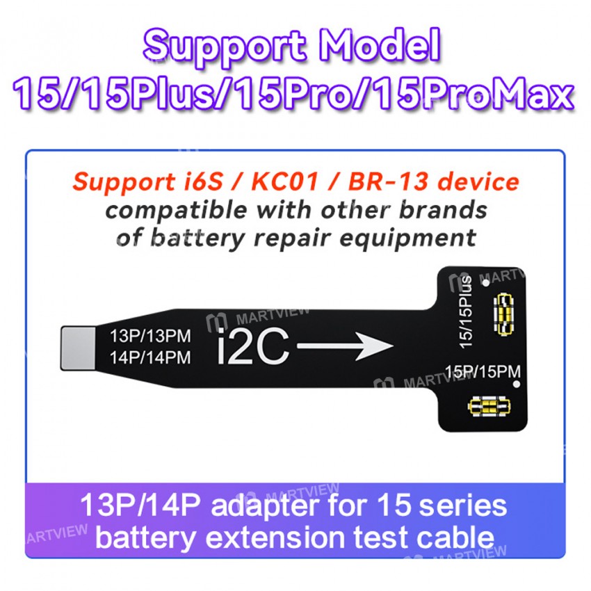 i2c iphone-13p-14p-adapter-15-series-battery-extension-test-cable-for-i6s-kc01-br-13-device-2