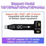 i2c iphone-13p-14p-adapter-15-series-battery-extension-test-cable-for-i6s-kc01-br-13-device-2