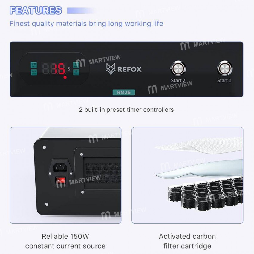 refox rm26-uv-glue-fast-curing-lamp-machine-for-mobile-phone-motherboard-repair-10